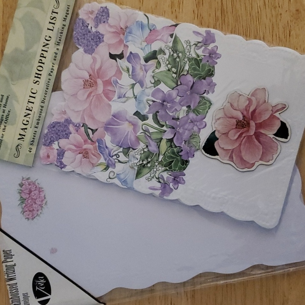 Rose Embossed Note Paper